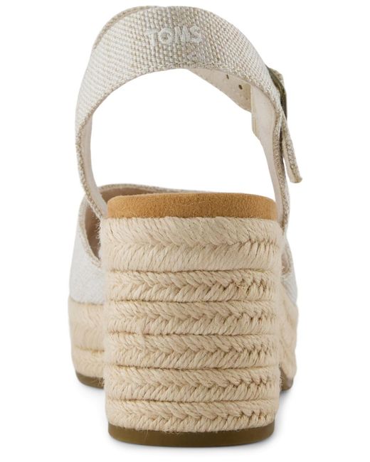TOMS Metallic Isla Peep Toe Sandals