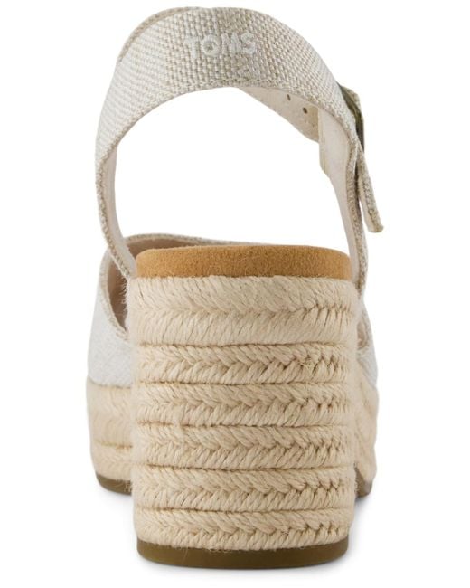TOMS Metallic Isla Peep Toe Sandals