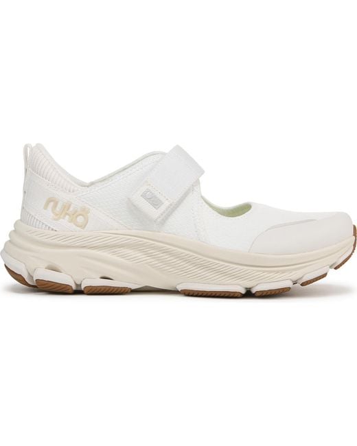 Ryka White Devotion Max Mary Jane Walking Sneakers