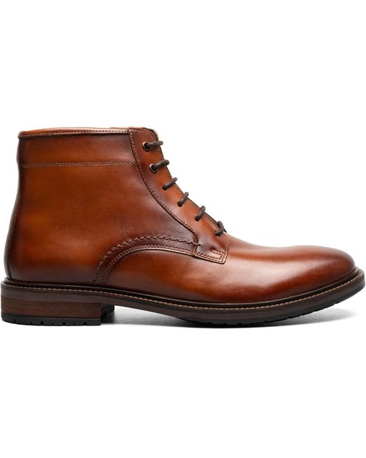 Florsheim Brown Forge Plain Toe Lace Up Boot for men