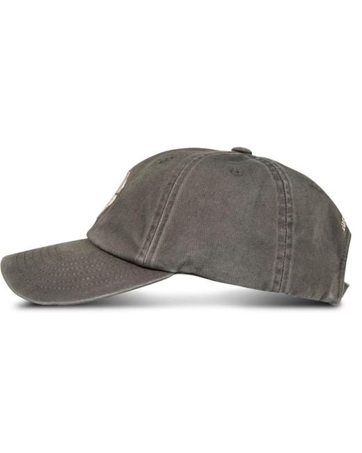 Lucky Brand Gray Clover Baseball Hat