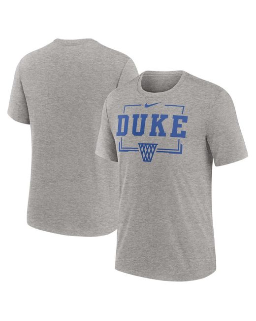 Nike Gray Duke Blue Devils Campus Local Tri-blend T-shirt for men