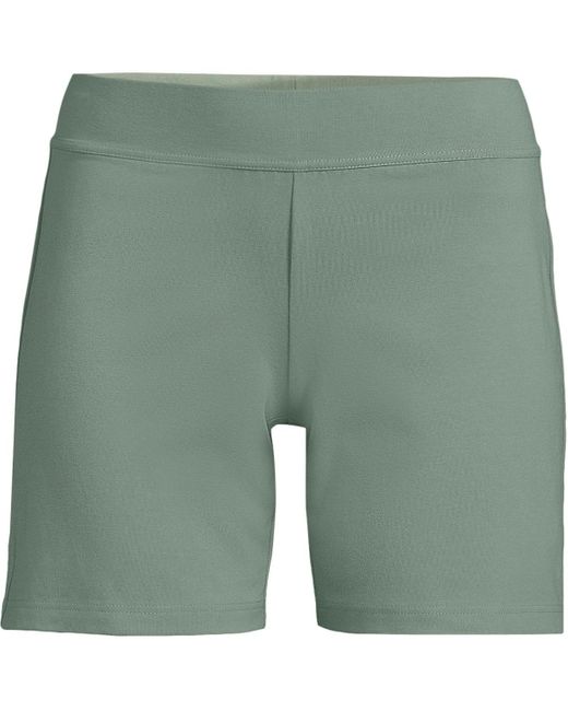 Lands' End Green Starfish Mid Rise 7" Shorts