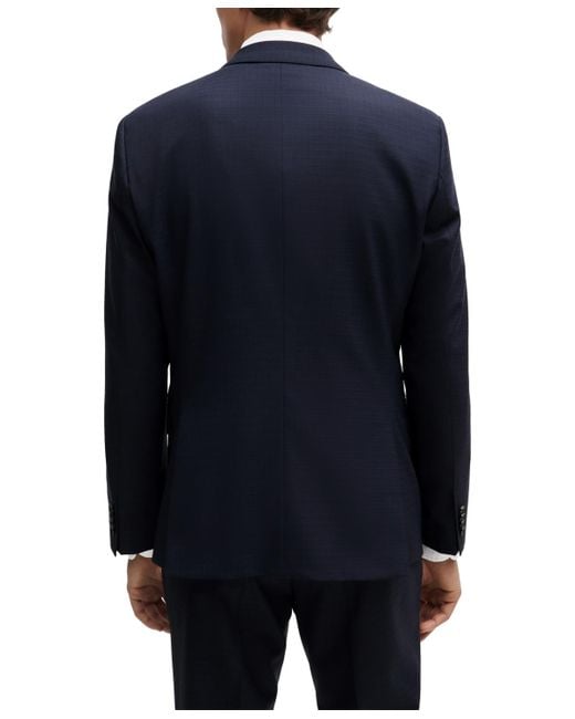 Boss Blue Boss By Patterned Slim-fit Suit for men