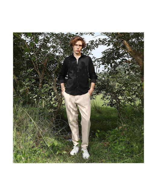Campus Sutra Black Solid Knit Shirt for men