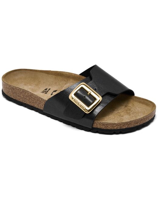 Birkenstock Brown Catalina Luxe Buckle Birko-flor Sandals From Finish Line
