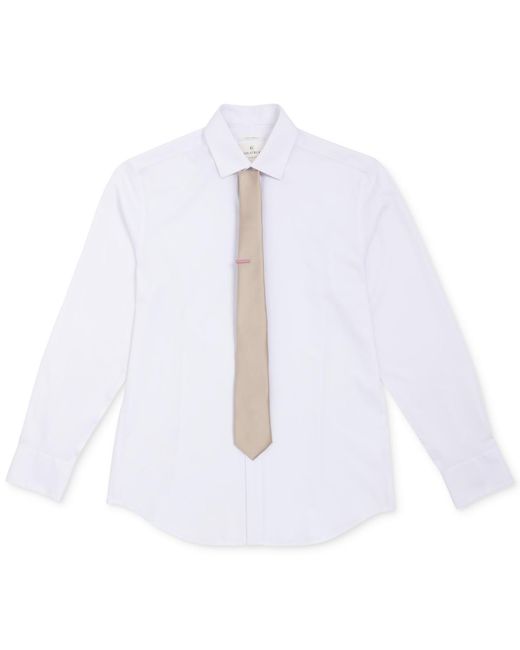 Con.struct Multicolor Solid Tie & 1" Tie Bar Set for men