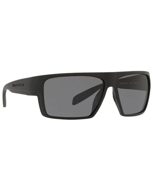 Native Eyewear Black Native Polarized Sunglasses for men