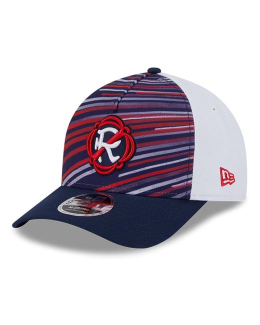 KTZ Blue Navy/white New England Revolution 2025 Jersey Hook 9forty M-crown Adjustable Hat for men