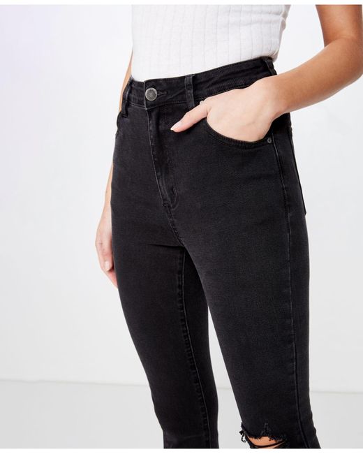 high rise grazer skinny jean