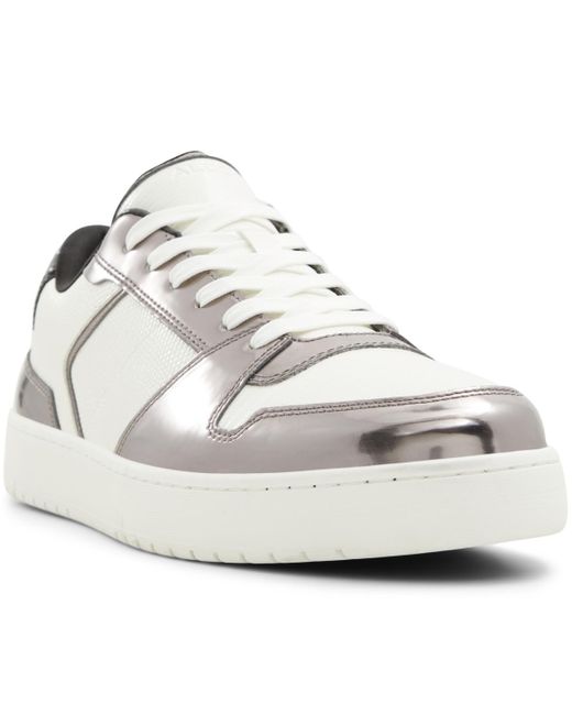 ALDO White Zethan Synthetic Low Top Sneaker for men