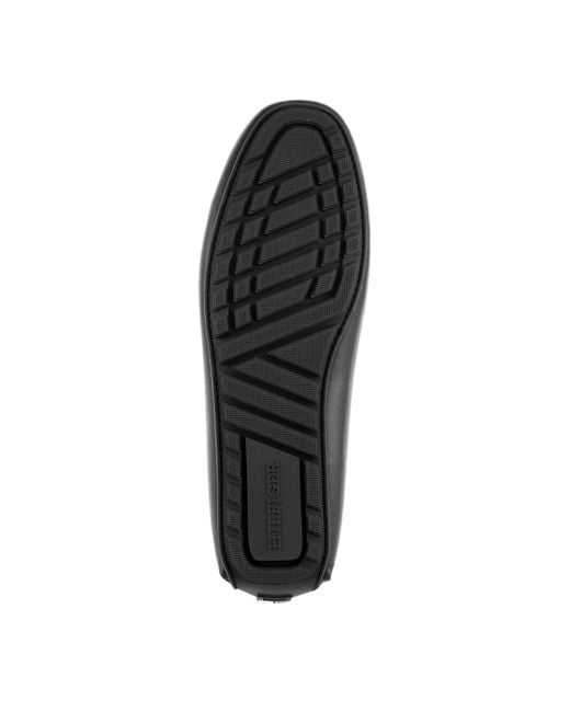 Tommy Hilfiger Black Ruven Driving Style Loafers for men