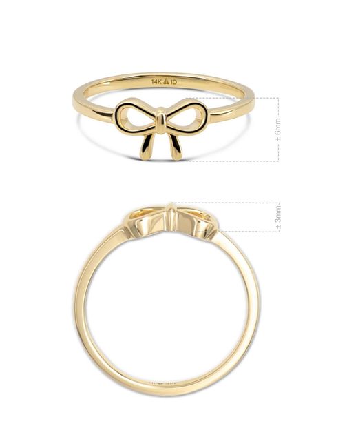 DEVATA Metallic Bow Ring