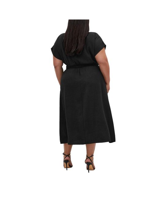 City Chic Black Plus Size Maya Midi Dress