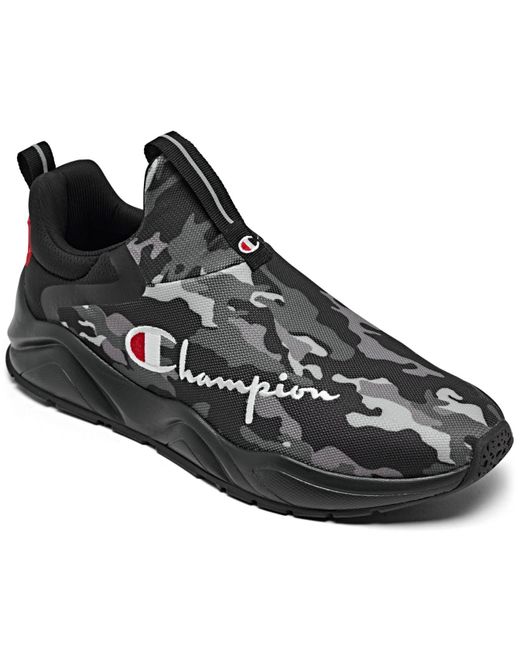 Champion Black Apex Camo Slip-on Casual Sneakers From Finish Line for men