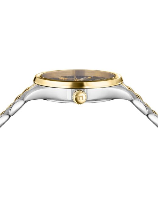 Ferragamo Metallic Swiss Two-tone Stainless Steel Bracelet Watch 38mm
