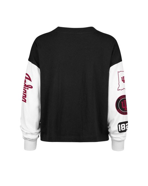 '47 Black Indiana Hoosiers Sydney Long Sleeve T-shirt