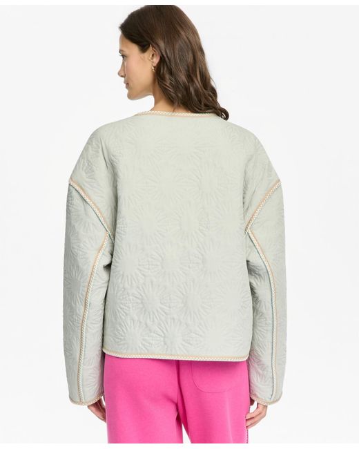 Ugg Natural Regular Fit Button Closure Sun Quilted Jacket