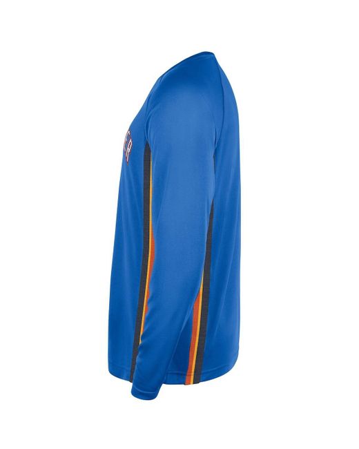 Nike Blue Oklahoma City Thunder 2025/26 Authentic Pre-game Legend Dri-fit Long Sleeve Shooting Shirt for men