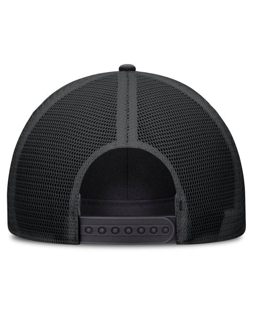 Nike Blue Anthracite/black Lsu Tigers 2025 On-field Rise Engineered Trucker Adjustable Hat for men