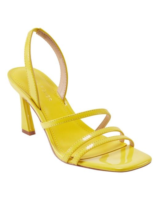 Marc Fisher Women's Yellow Nalina Strappy Slip-on Sandals