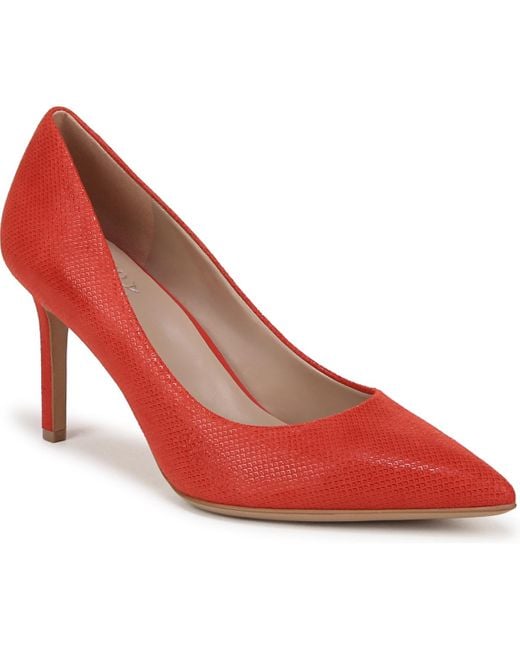 Naturalizer Women's Red Anna Pointed Toe Dress Pumps