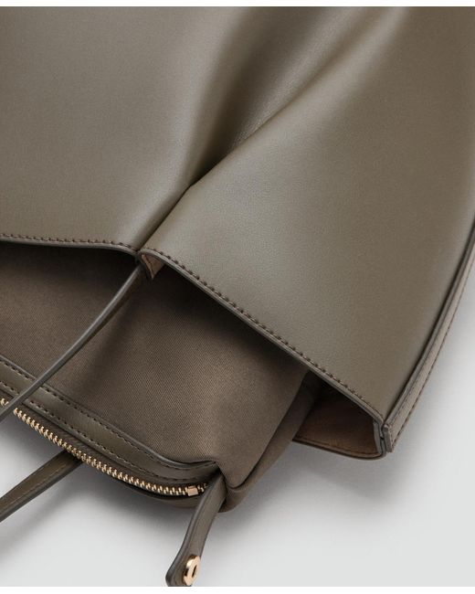 Mango Natural Large Shopper Bag