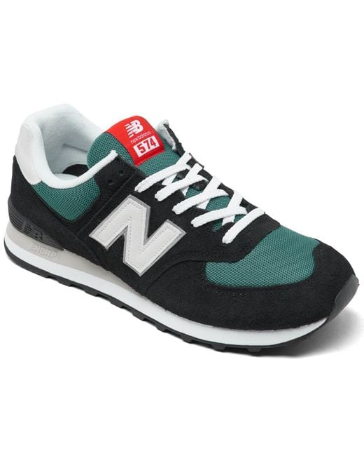 New Balance Blue 574 Casual Sneakers From Finish Line for men