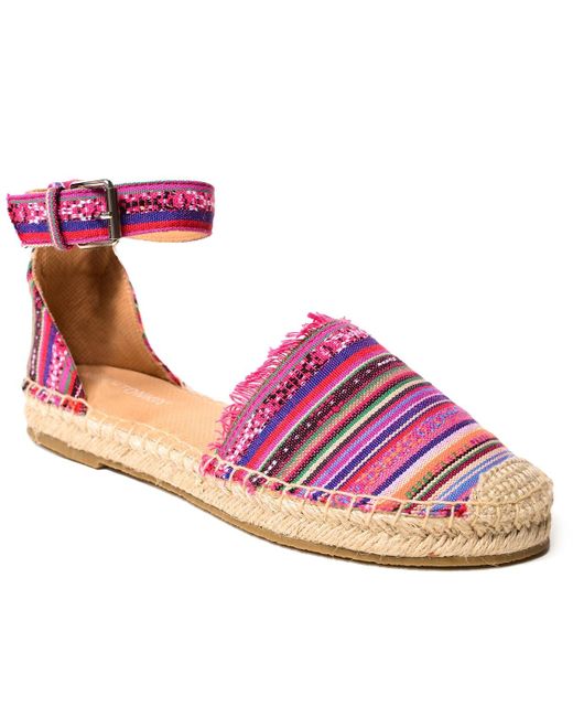 Minnetonka Pink Prima Espadrille Sandals