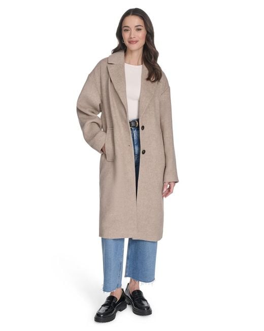 Levi's White Regular Single Breasted Top Coat
