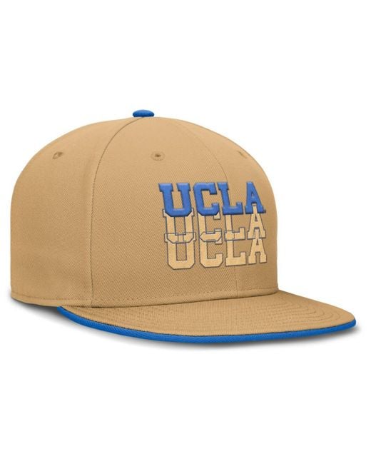 Nike Natural Ucla Bruins True Primetime Performance Fitted Hat for men