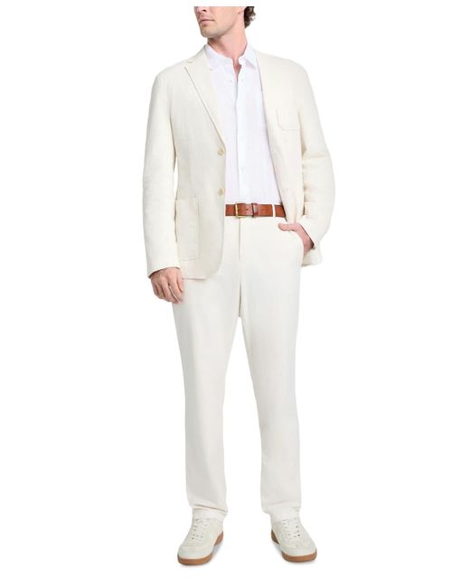 Guess White Tyron Slim-fit Solid Blazer for men