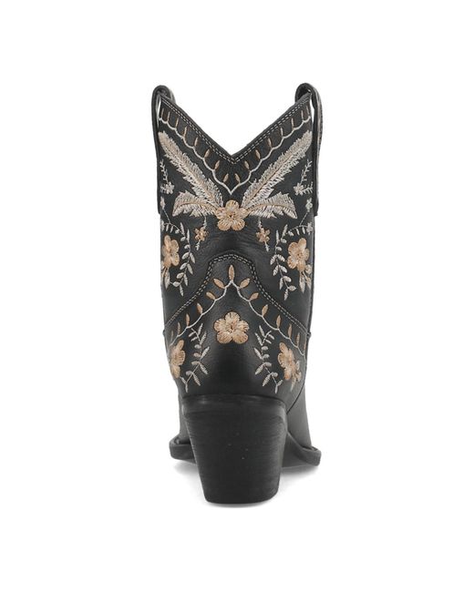 Dingo Black Primrose Leather Booties