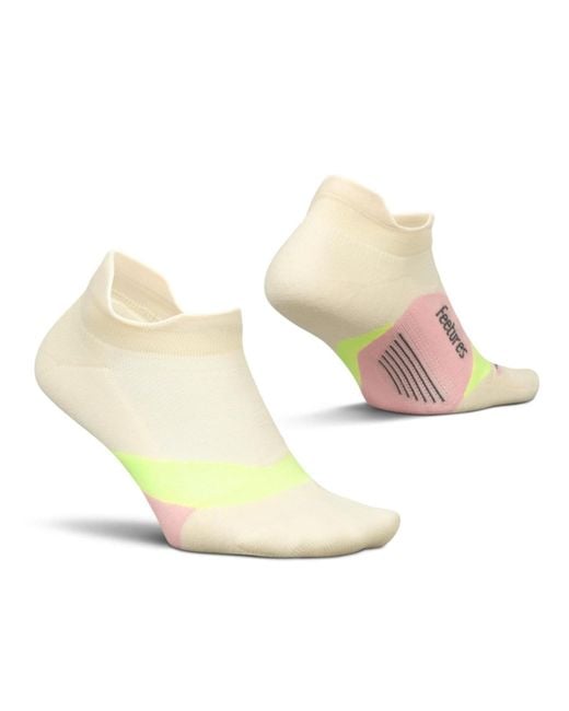 FEETURES SOCKS Natural Elite Light Cushion No Show Tab Ankle Socks for men