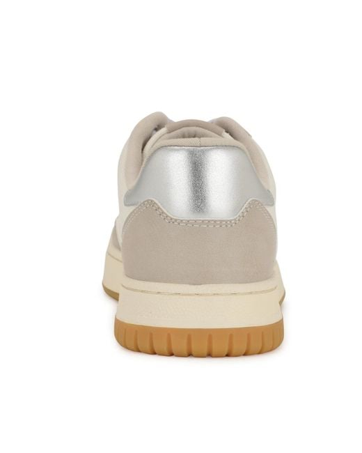 Nine West White Nenya Casual Lace-up Sneakers