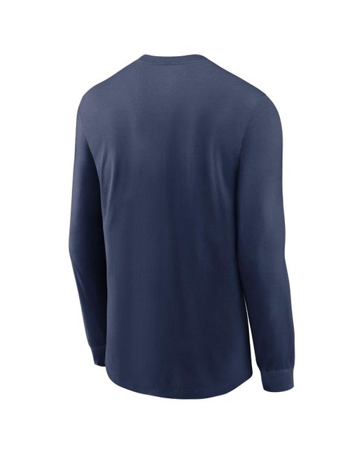Nike Blue Minnesota Twins Repeater Long Sleeve T-shirt for men