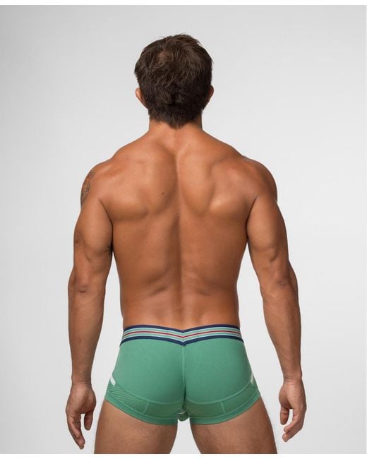 Rounderbum Green Varsity Anatomic Mini Trunk for men