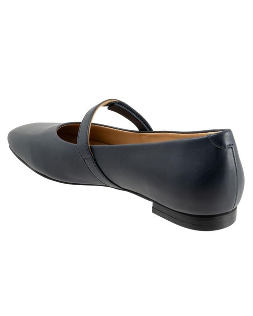 Trotters Blue Hazel Flat