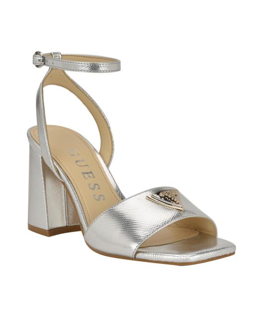 Guess block heel sandals sale