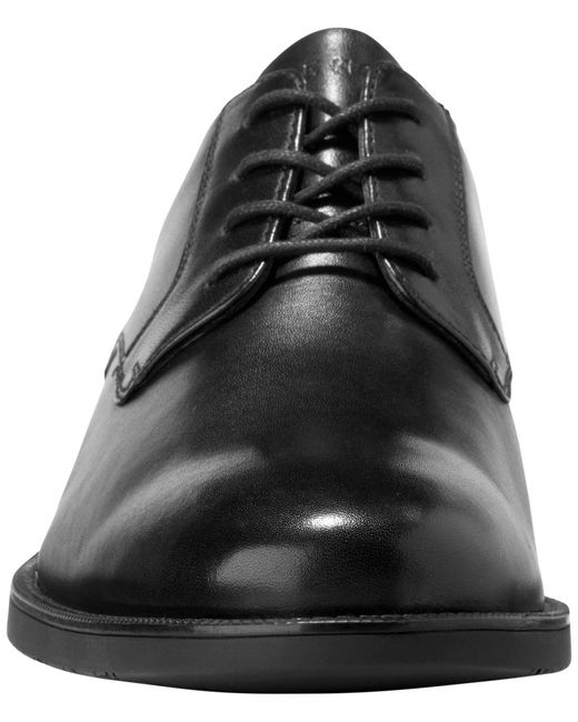 Cole Haan Black Bedford Plain-toe Oxford Dress Shoes for men