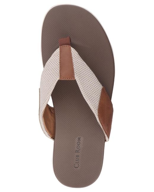 Club Room Brown Ralstonn Slip-on Thong Sandals for men