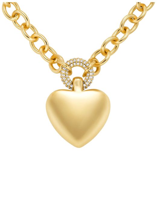 Michael Kors Metallic Double Layer Heart Necklace