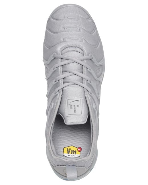 Nike Gray Air Vapormax Plus Running Sneakers From Finish Line for men