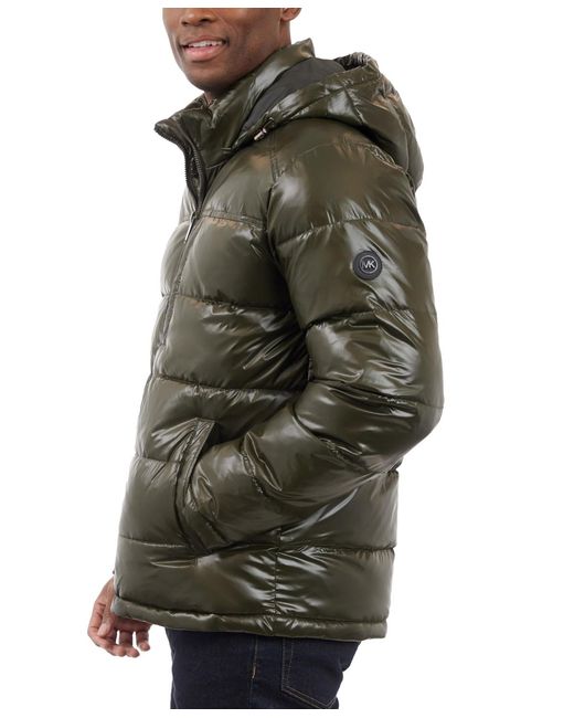 Michael Kors Gray Puffer Jacket for men
