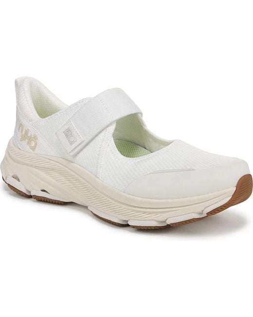 Ryka White Devotion Max Mary Jane Walking Sneakers