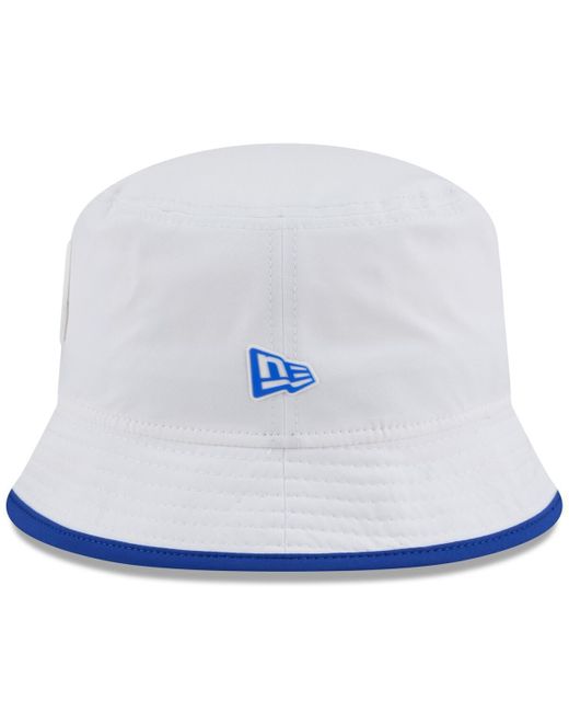 KTZ White Los Angeles Rams 2025 Nfl Training Camp Stretch Bucket Hat for men