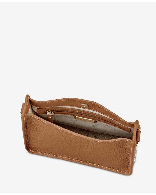 Gigi New York Brown Elle Mini Crossbody Bag
