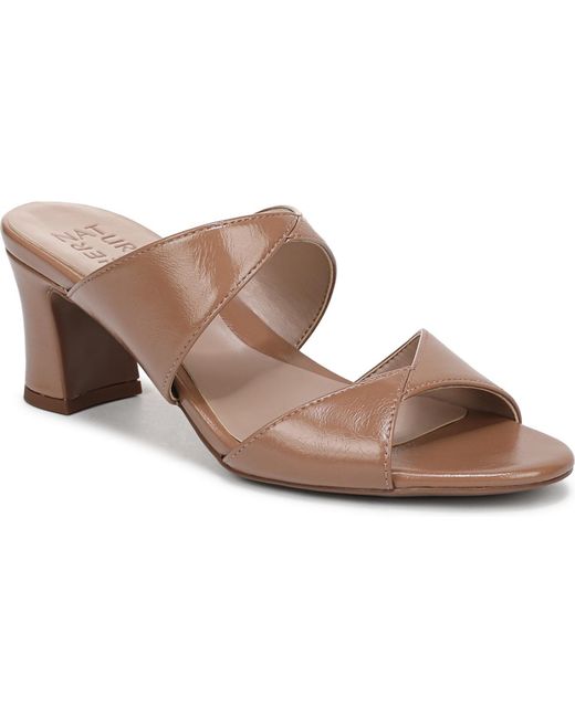 Naturalizer Brown Nessa Open Toe Slide Sandals
