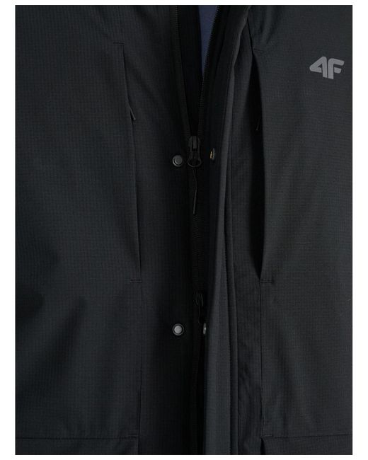 4F Black Transitional Parka Membrane for men
