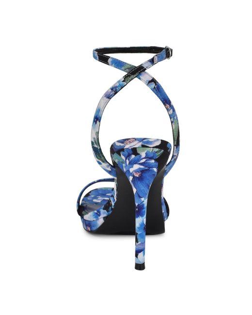 Nine West Blue Loola Ankle Strap Dress Sandals